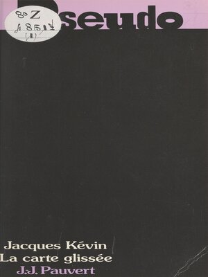 cover image of La carte glissée